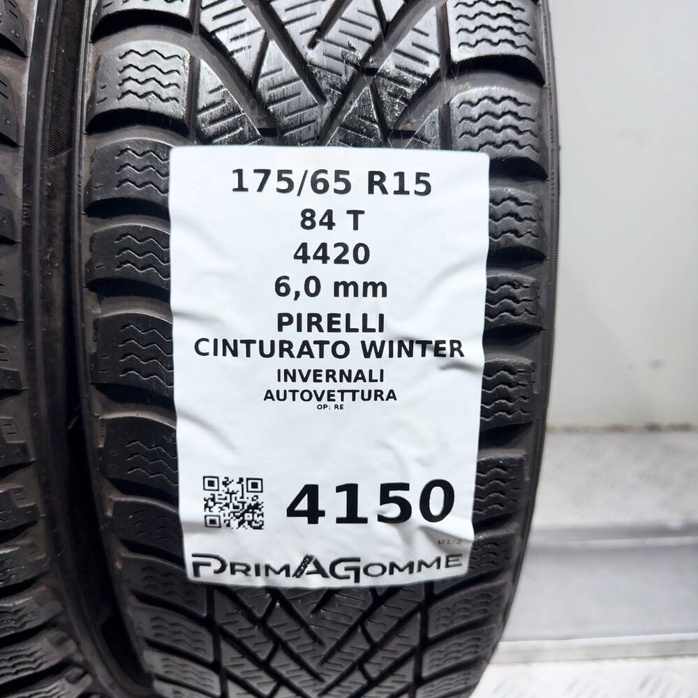 Gomme Usate 175 65 R15 84T Pirelli Cinturato Winter 86% Invernali - immagine 3