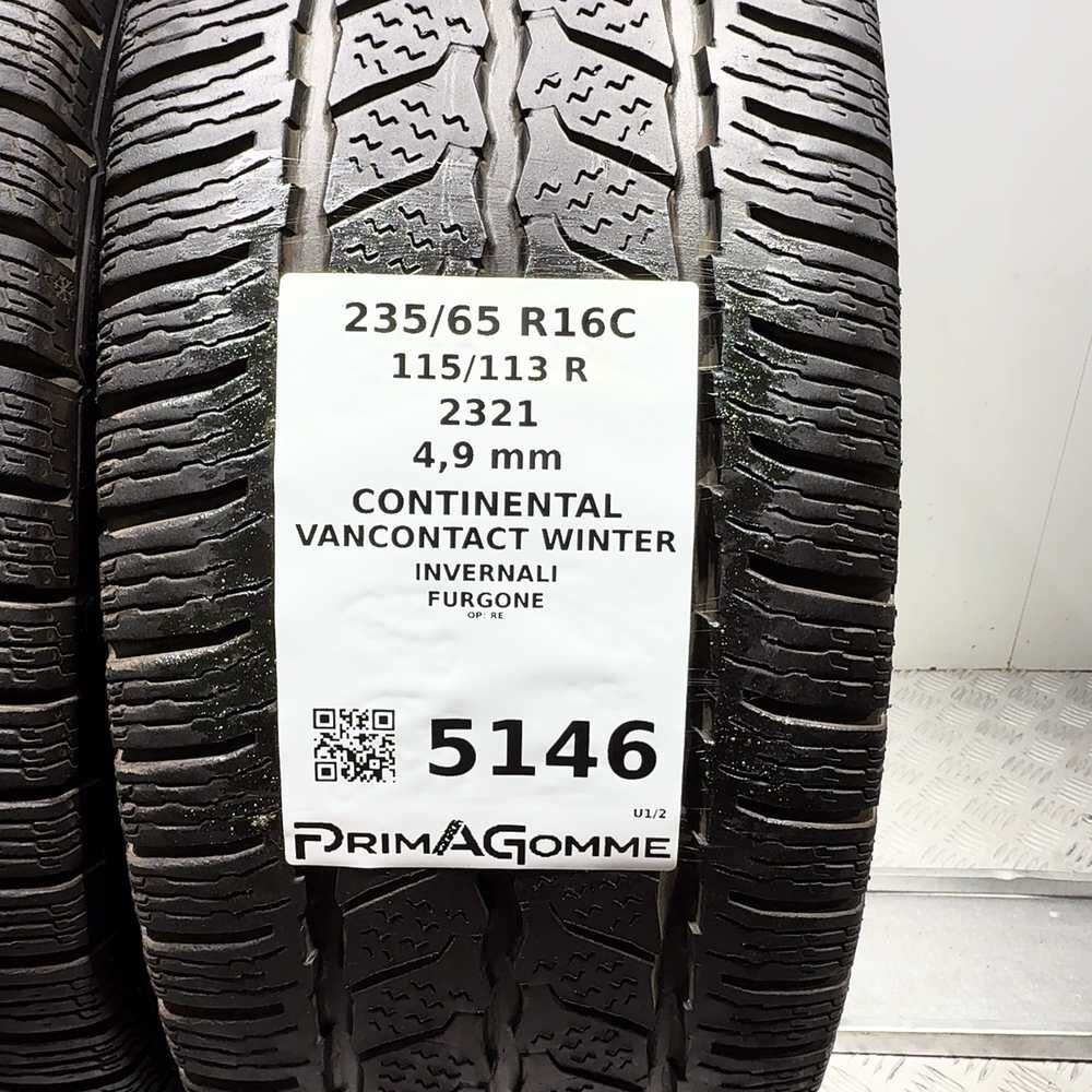 Gomme Usate 235 65 R16C 115/113R Continental Vancontact Winter Invernali - immagine 3