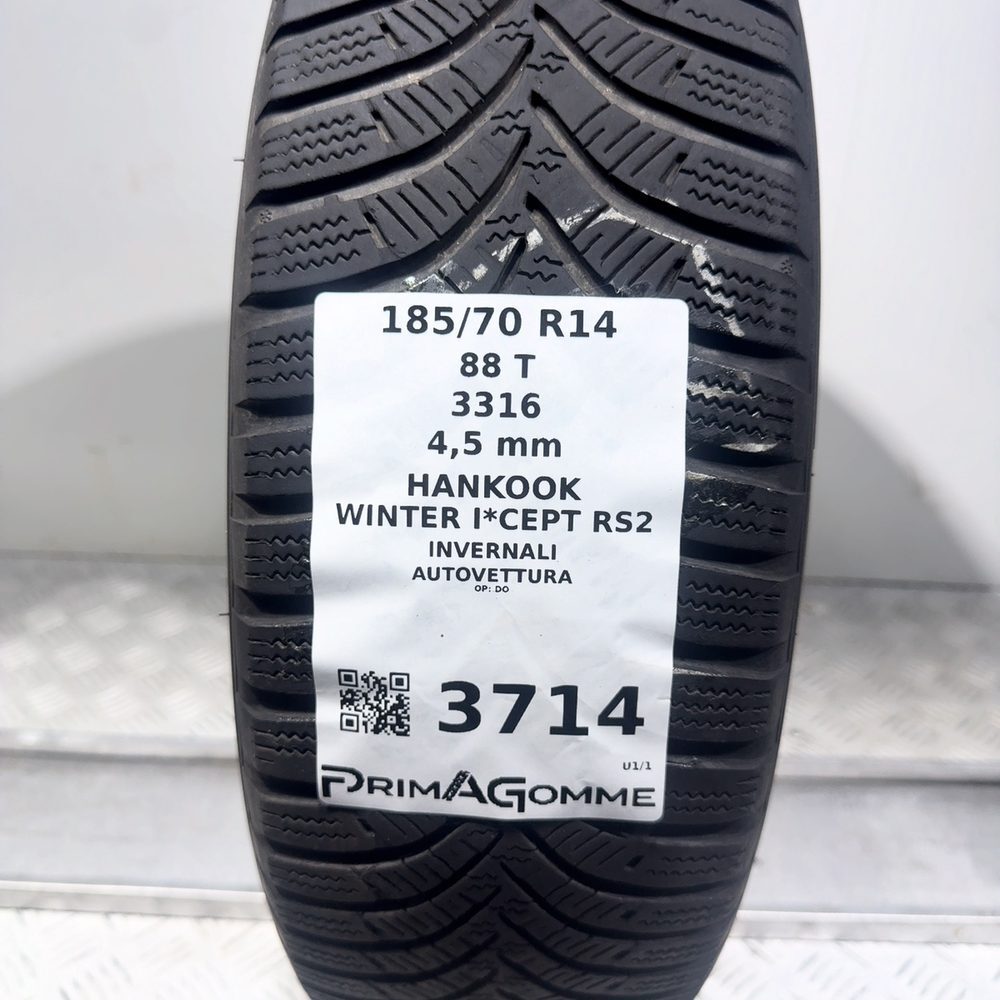 Gomma Usata 185 70 R14 88T Hankook Winter I*Cept RS2 Invernale - immagine 3
