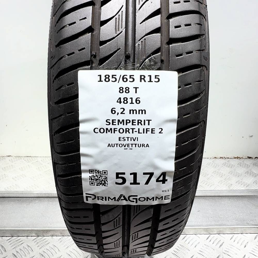 Gomma Usata 185 65 R15 88T Semperit Comfort-Life 2 89% Estivo - immagine 3