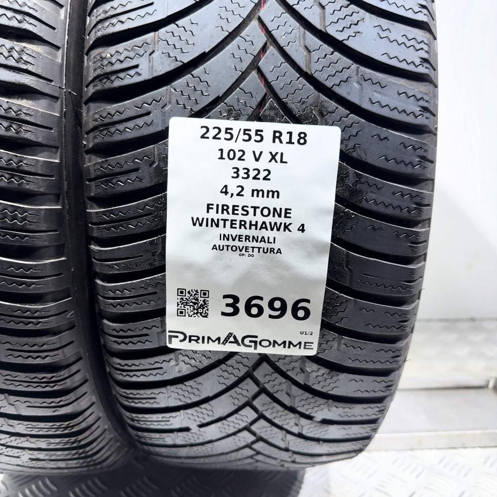 Gomme Usate 225 55 R18 102V XL Firestone Winterhawk 4 Invernali - immagine 3