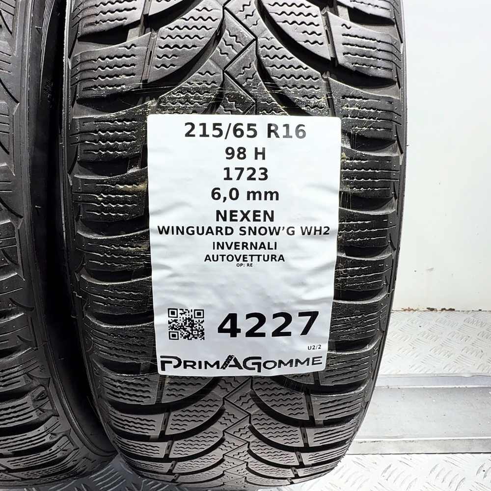 Gomme Usate 215 65 R16 98H Nexen Winguard Snow’G WH2 86% Invernali - immagine 3