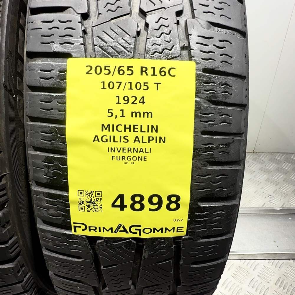 Gomme Usate 205 65 R16C 107/105T Michelin Agilis Alpin 73% Invernali - immagine 3