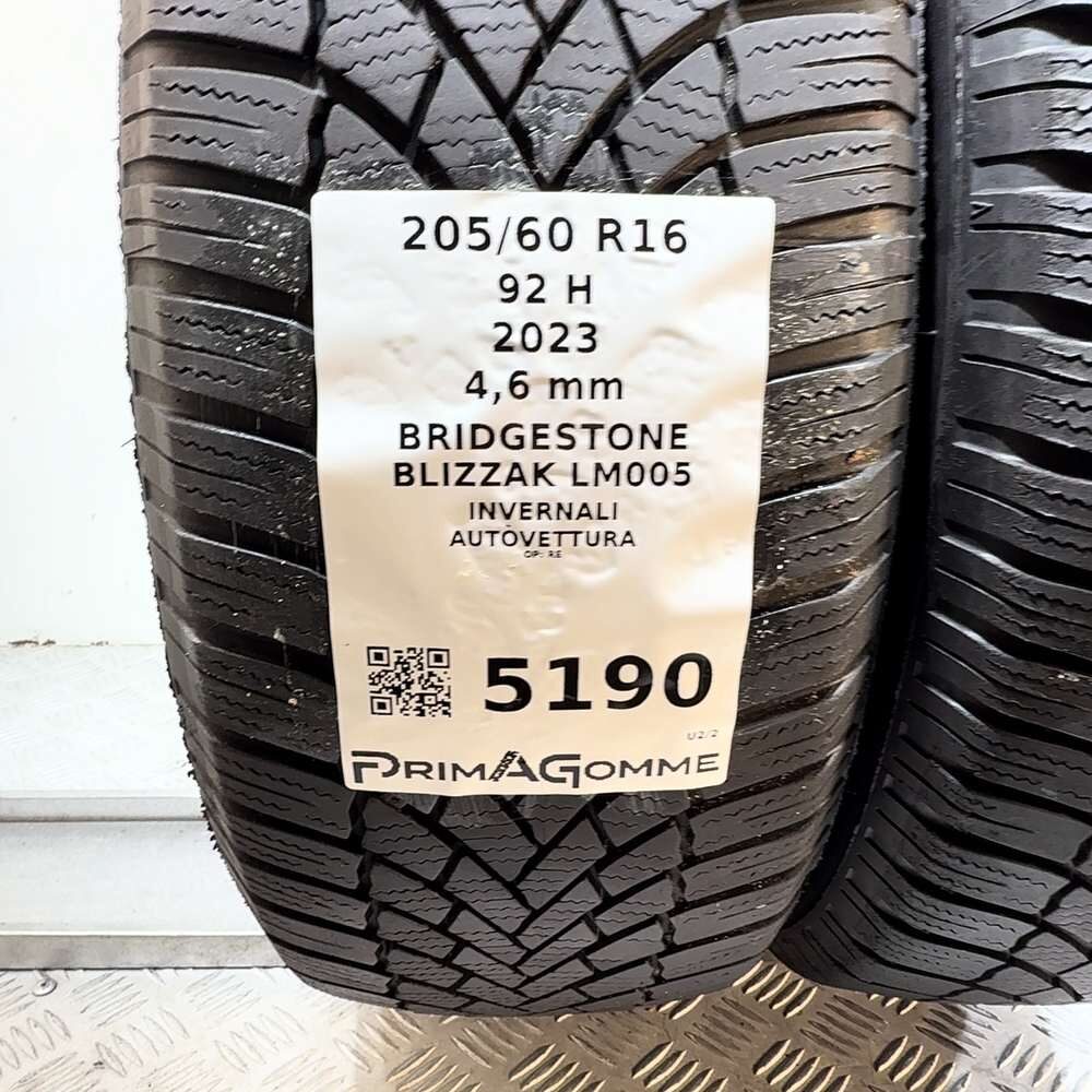Gomme Usate 205 60 R16 92H Bridgestone Blizzak LM005 Invernali - immagine 3