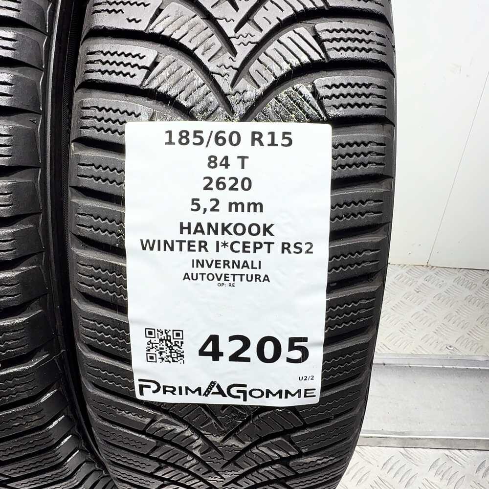 Gomme Usate 185 60 R15 84T Hankook Winter I*Cept RS2 74% Invernali - immagine 3