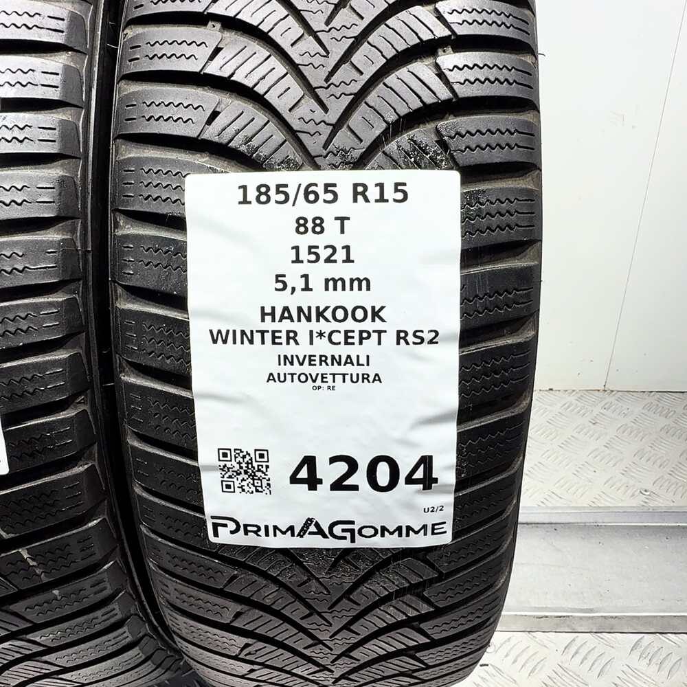 Gomme Usate 185 65 R15 88T Hankook Winter I*Cept RS2 73% Invernali - immagine 3