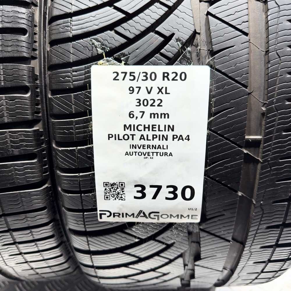 Gomme Usate 275 30 R20 97V XL Michelin Pilot Alpin PA4 96% Invernali - immagine 3