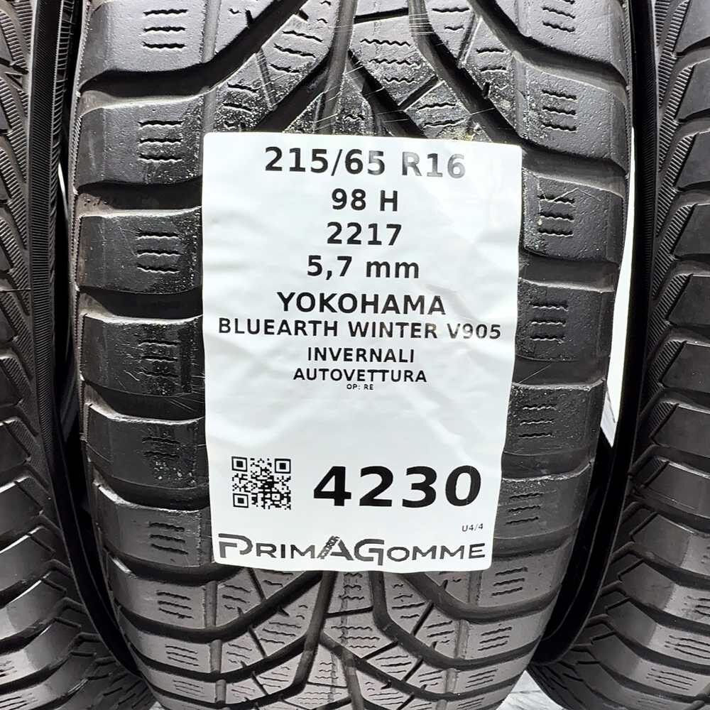 Gomme Usate 215 65 R16 98H Yokohama Bluearth Winter V905 81% Invernali - immagine 3