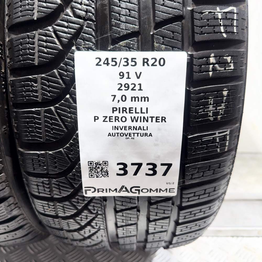 Gomme Usate 245 35 R20 91V Pirelli P Zero Winter 98% Invernali - immagine 3