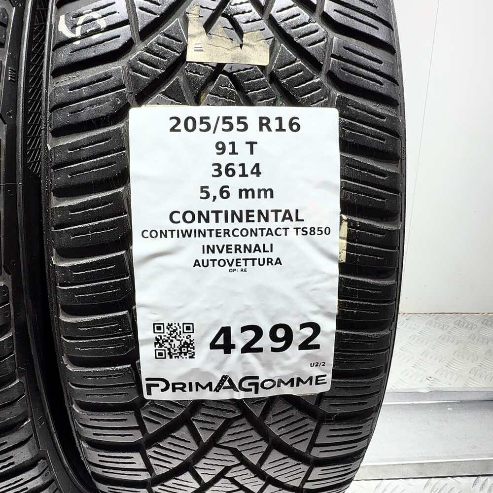 Gomme Usate 205 55 R16 91T Continental Contiwintercontact TS850 80% Invernali - immagine 3