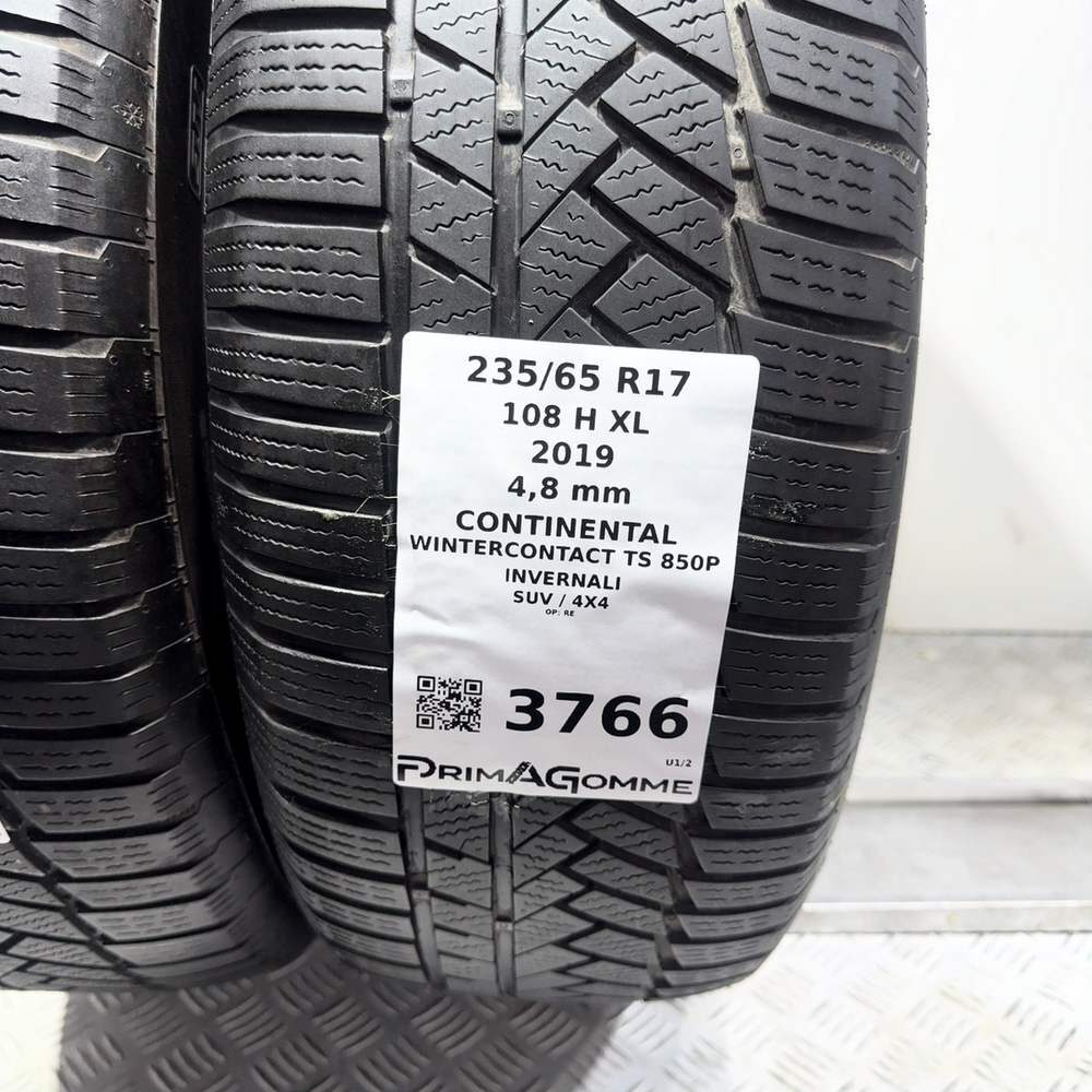 Gomme Usate 235 65 R17 108H XL Continental Wintercontact TS 850P Invernali - immagine 3