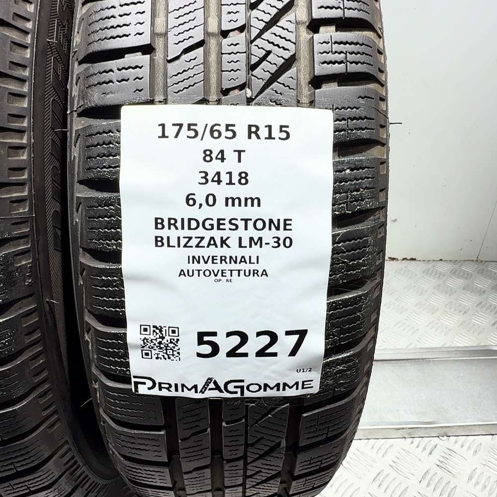Gomme Usate 175 65 R15 84T Bridgestone Blizzak LM-30 86% Invernali - immagine 3