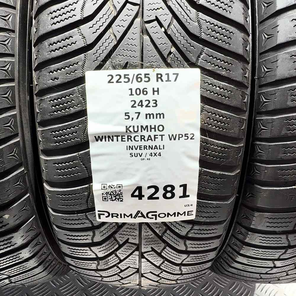 Gomme Usate 225 65 R17 106H Kumho Wintercraft WP52 81% Invernali - immagine 3