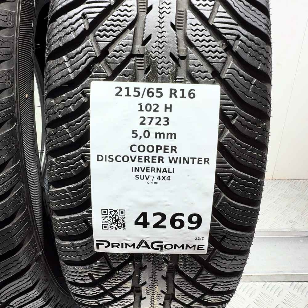 Gomme Usate 215 65 R16 102H Cooper Discoverer Winter 71% Invernali - immagine 3