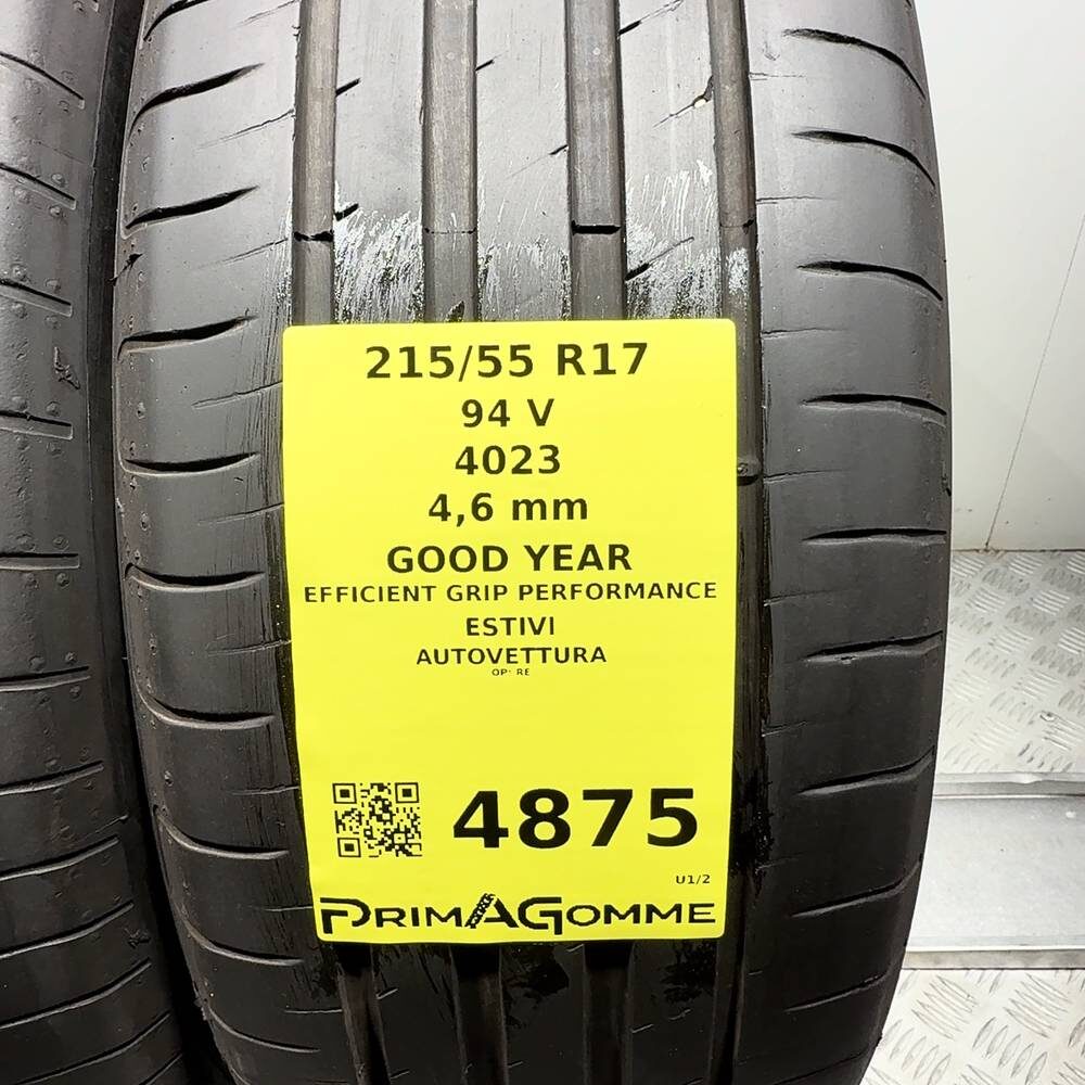 Gomme Usate 215 55 R17 94V Good Year Efficient Grip Performance Estive - immagine 3