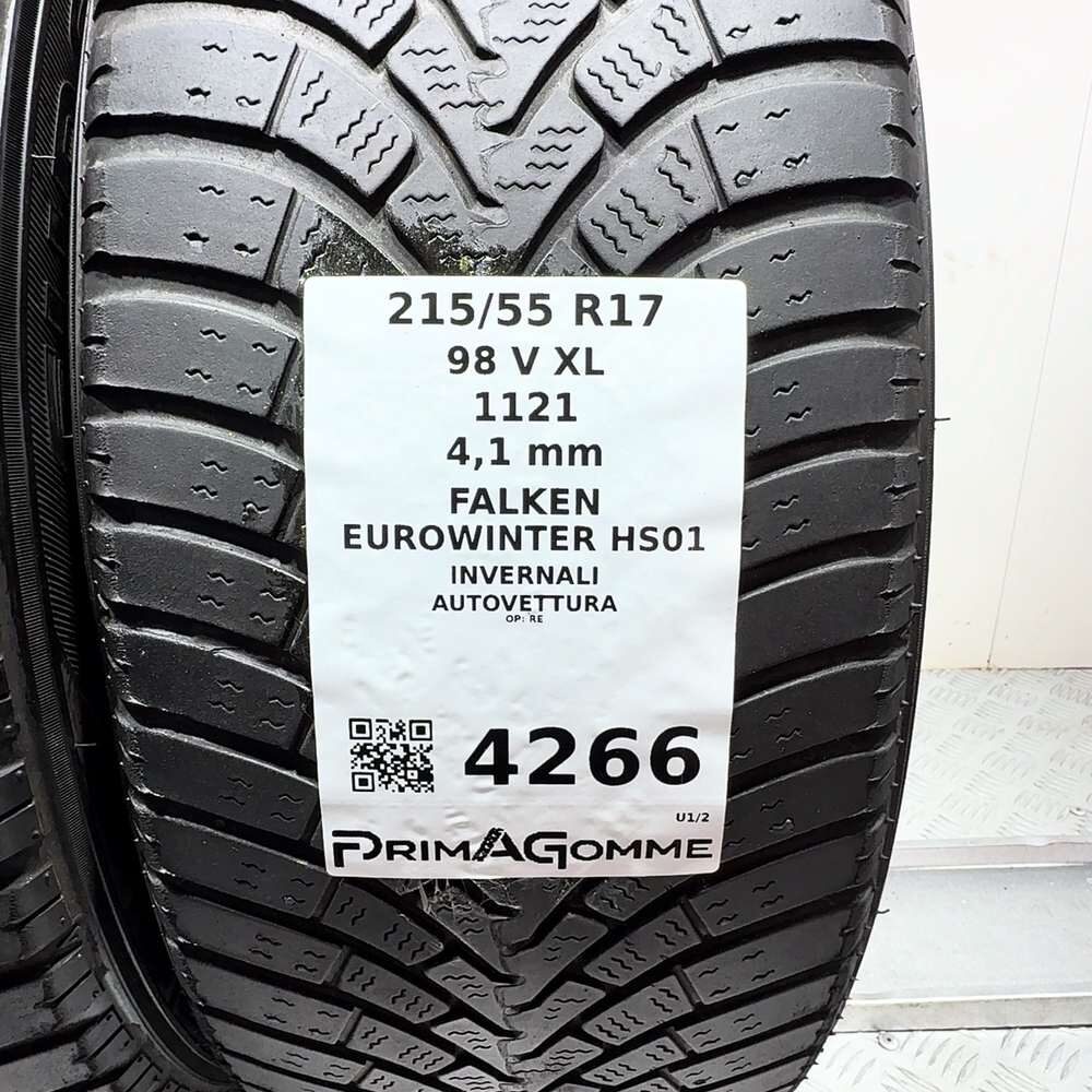 Gomme Usate 215 55 R17 98V XL Falken Eurowinter HS01 Invernali - immagine 3