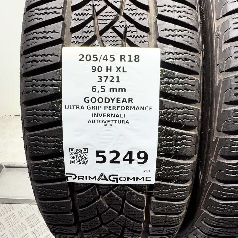 Gomme Usate 205 45 R18 90H XL Goodyear Ultra Grip Performance 93% Invernali - immagine 3