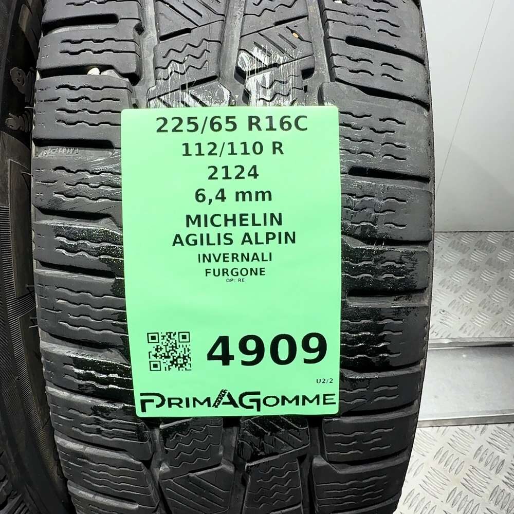 Gomme Usate 225 65 R16C 112/110R Michelin Agilis Alpin 91% Invernali - immagine 3
