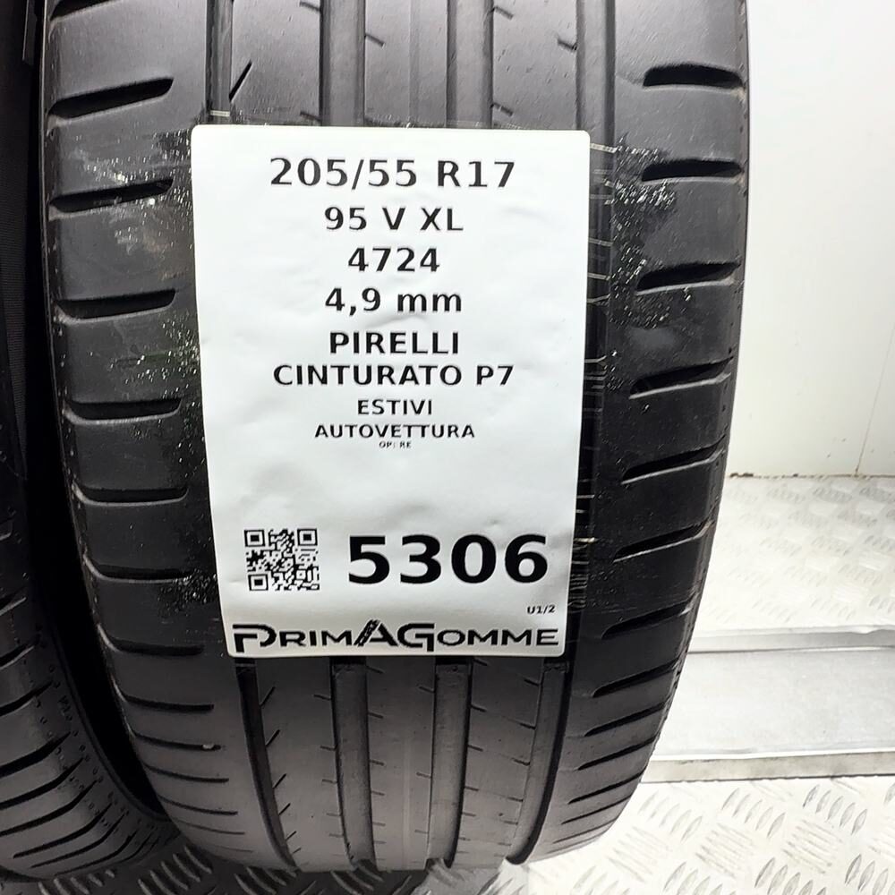 Gomme Usate 205 55 R17 95V XL Pirelli Cinturato P7 Estive - immagine 3