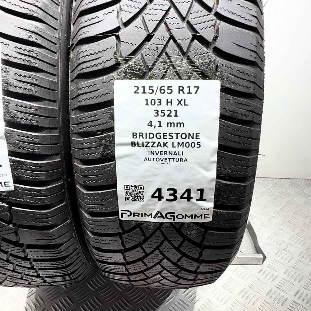 Gomme Usate 215 65 R17 103H XL Bridgestone Blizzak LM005 Invernali - immagine 3