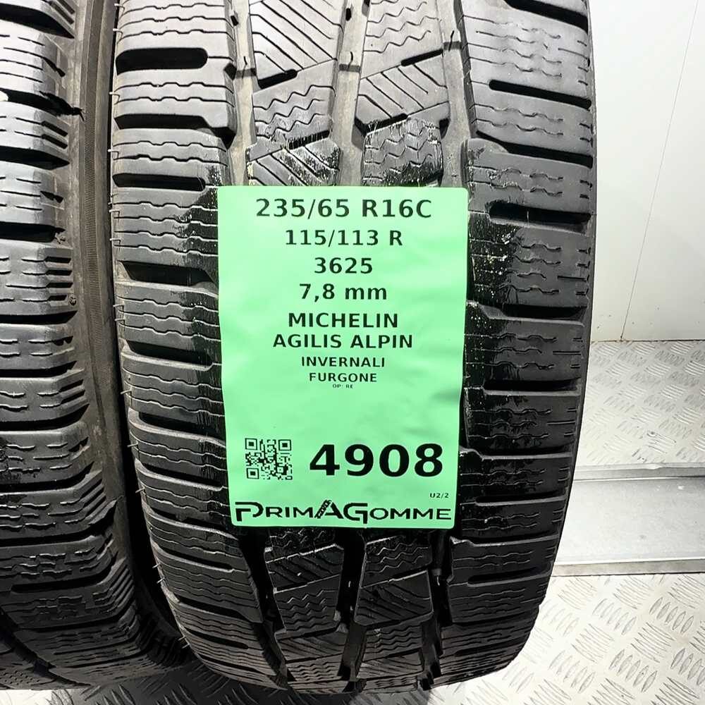 Gomme Usate 235 65 R16C 115/113R Michelin Agilis Alpin 98% Invernali - immagine 3