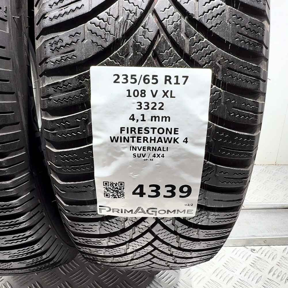 Gomme Usate 235 65 R17 108V XL Firestone Winterhawk 4 Invernali - immagine 3