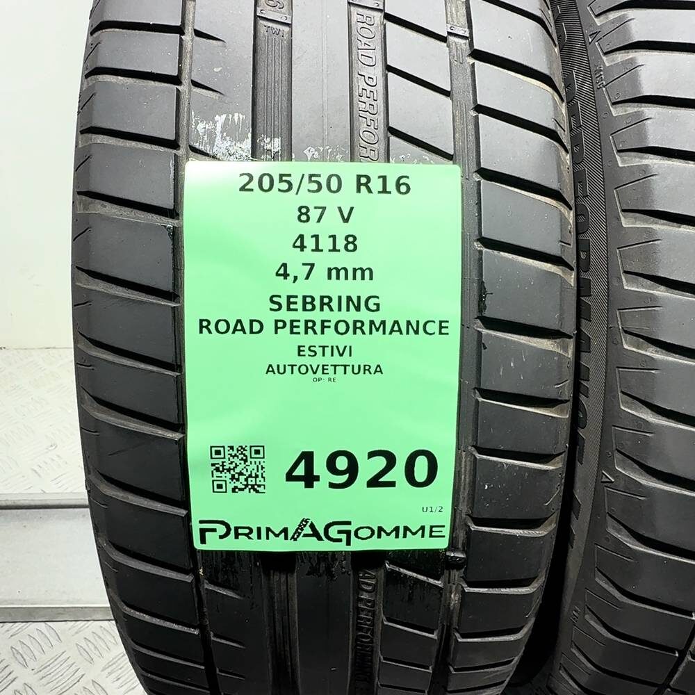 Gomme Usate 205 50 R16 87V Sebring Road Performance Estive - immagine 3