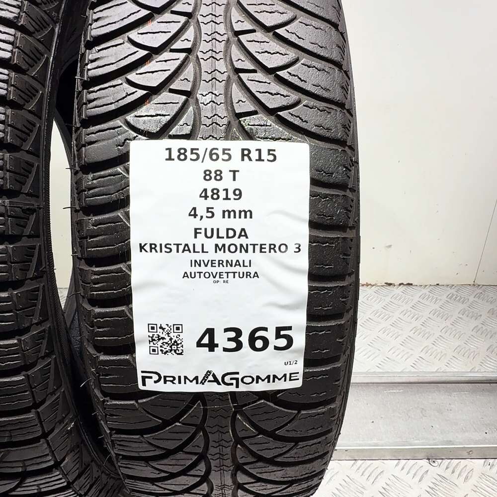 Gomme Usate 185 65 R15 88T Fulda Kristall Montero 3 Invernali - immagine 3