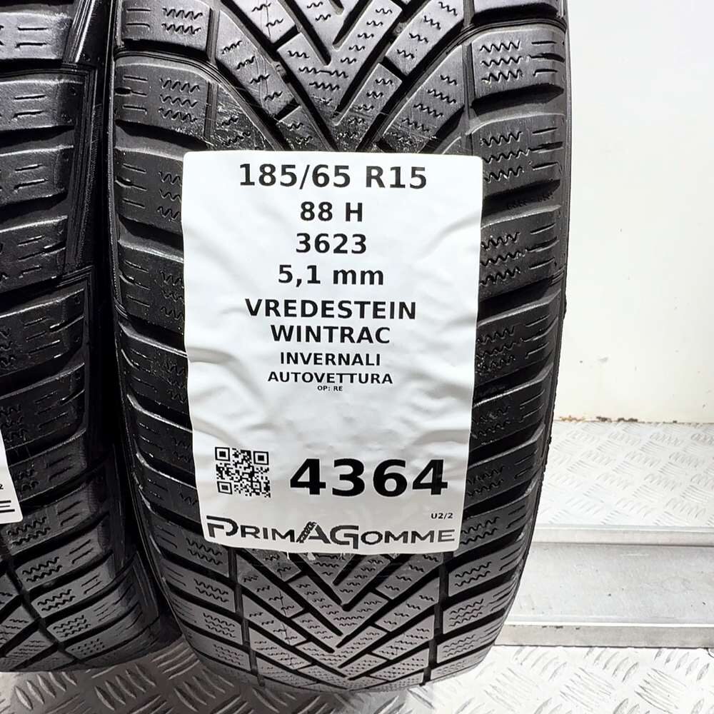 Gomme Usate 185 65 R15 88H Vredestein Wintrac 73% Invernali - immagine 3
