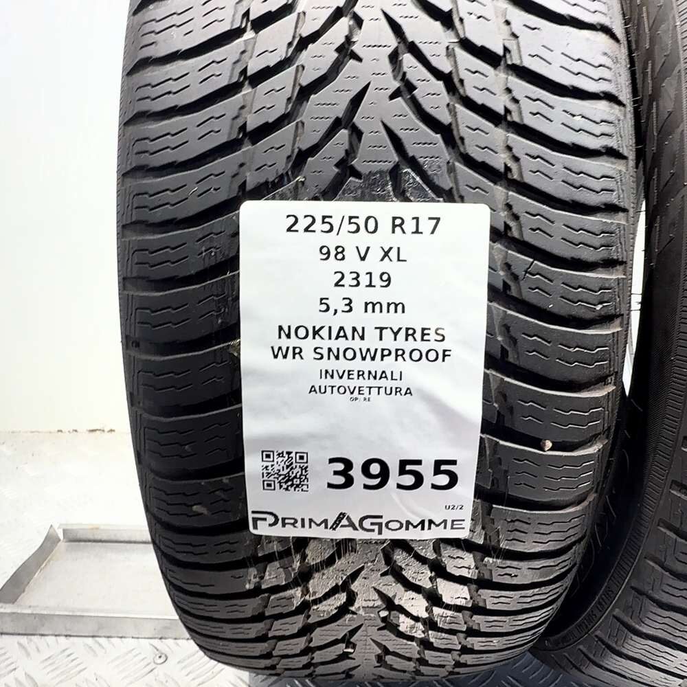 Gomme Usate 225 50 R17 98V XL Nokian Tyres WR Snowproof 76% Invernali - immagine 3