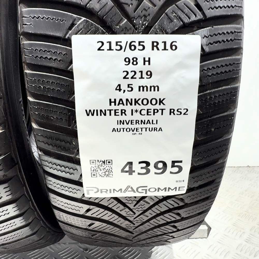 Gomme Usate 215 65 R16 98H Hankook Winter I*Cept RS2 Invernali - immagine 3