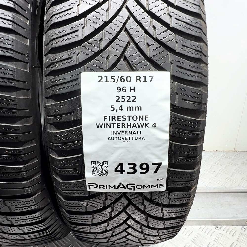 Gomme Usate 215 60 R17 96H Firestone Winterhawk 4 77% Invernali - immagine 3