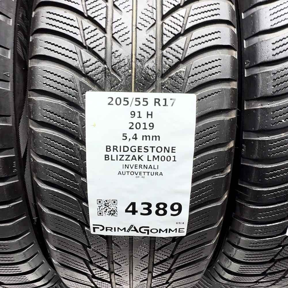 Gomme Usate 205 55 R17 91H Bridgestone Blizzak LM001 77% Invernali - immagine 3