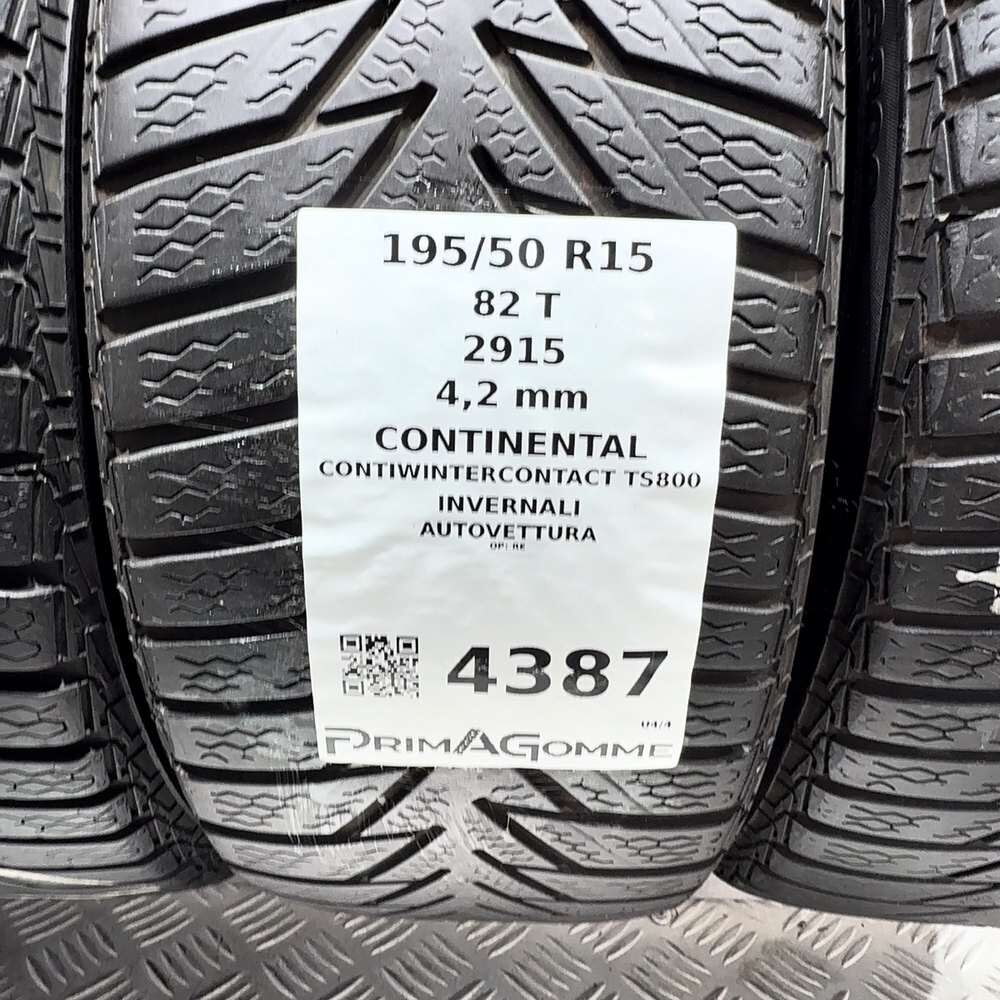 Gomme Usate 195 50 R15 82T Continental Contiwintercontact TS800 Invernali - immagine 3