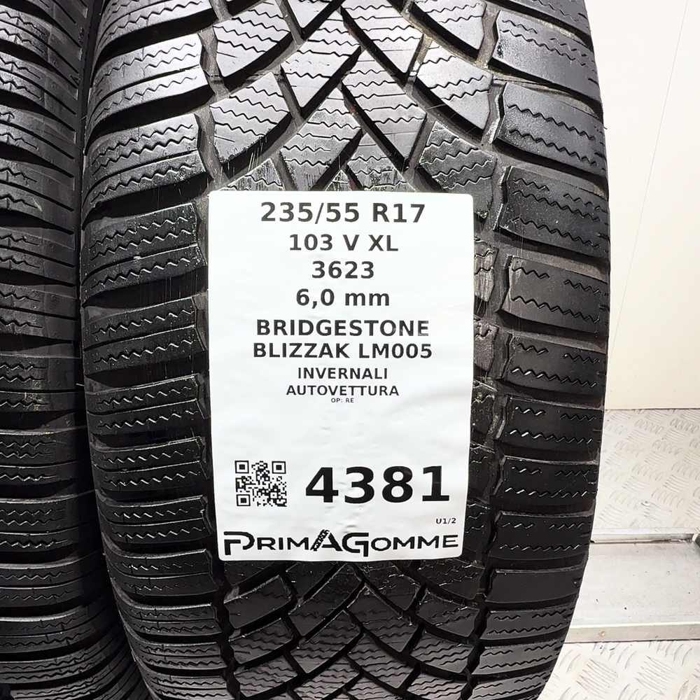 Gomme Usate 235 55 R17 103V XL Bridgestone Blizzak LM005 86% Invernali - immagine 3