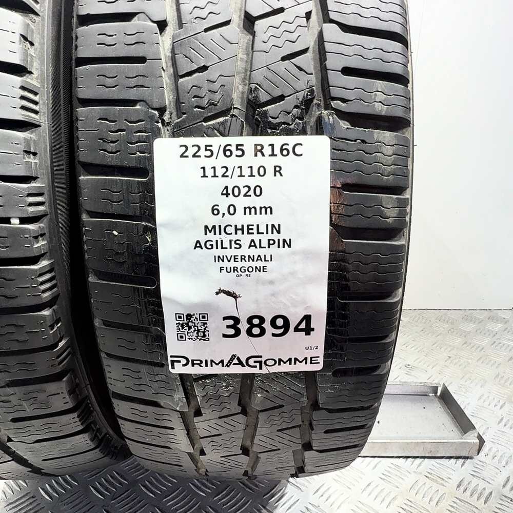 Gomme Usate 225 65 R16C 112/110R Michelin Agilis Alpin 86% Invernali - immagine 3
