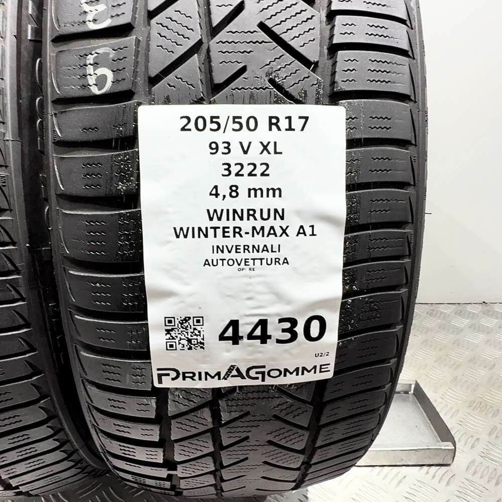 Gomme Usate 205 50 R17 93V XL Winrun Winter-Max A1 Invernali - immagine 3