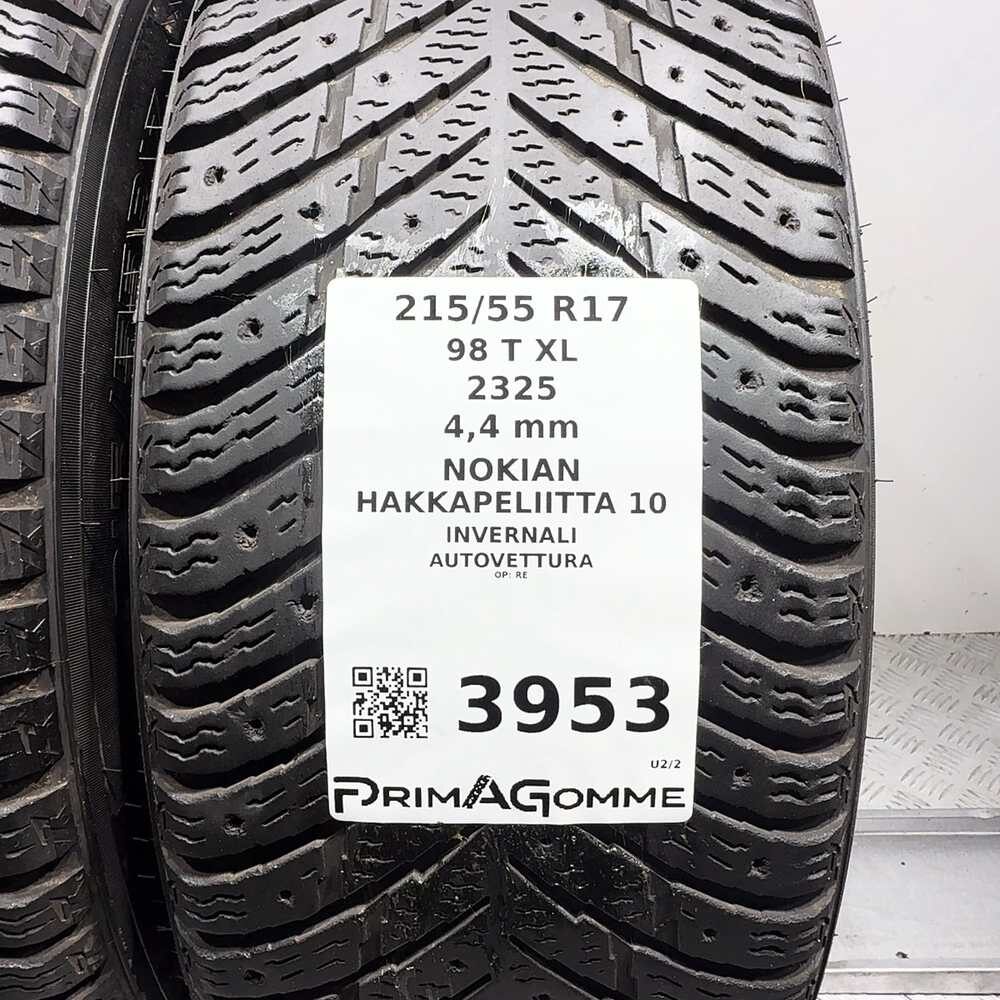 Gomme Usate 215 55 R17 98T XL Nokian Hakkapeliitta 10 Invernali - immagine 3