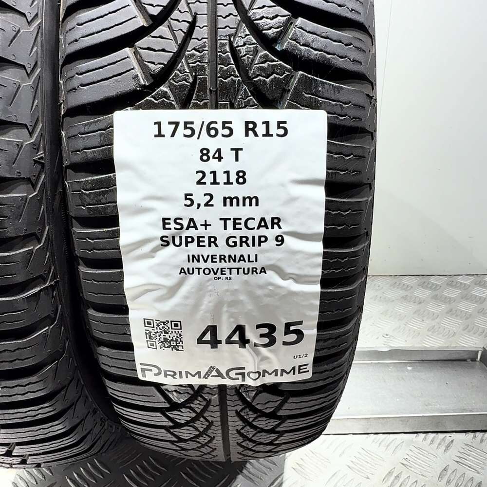 Gomme Usate 175 65 R15 84T Esa+ Tecar Super Grip 9 74% Invernali - immagine 3