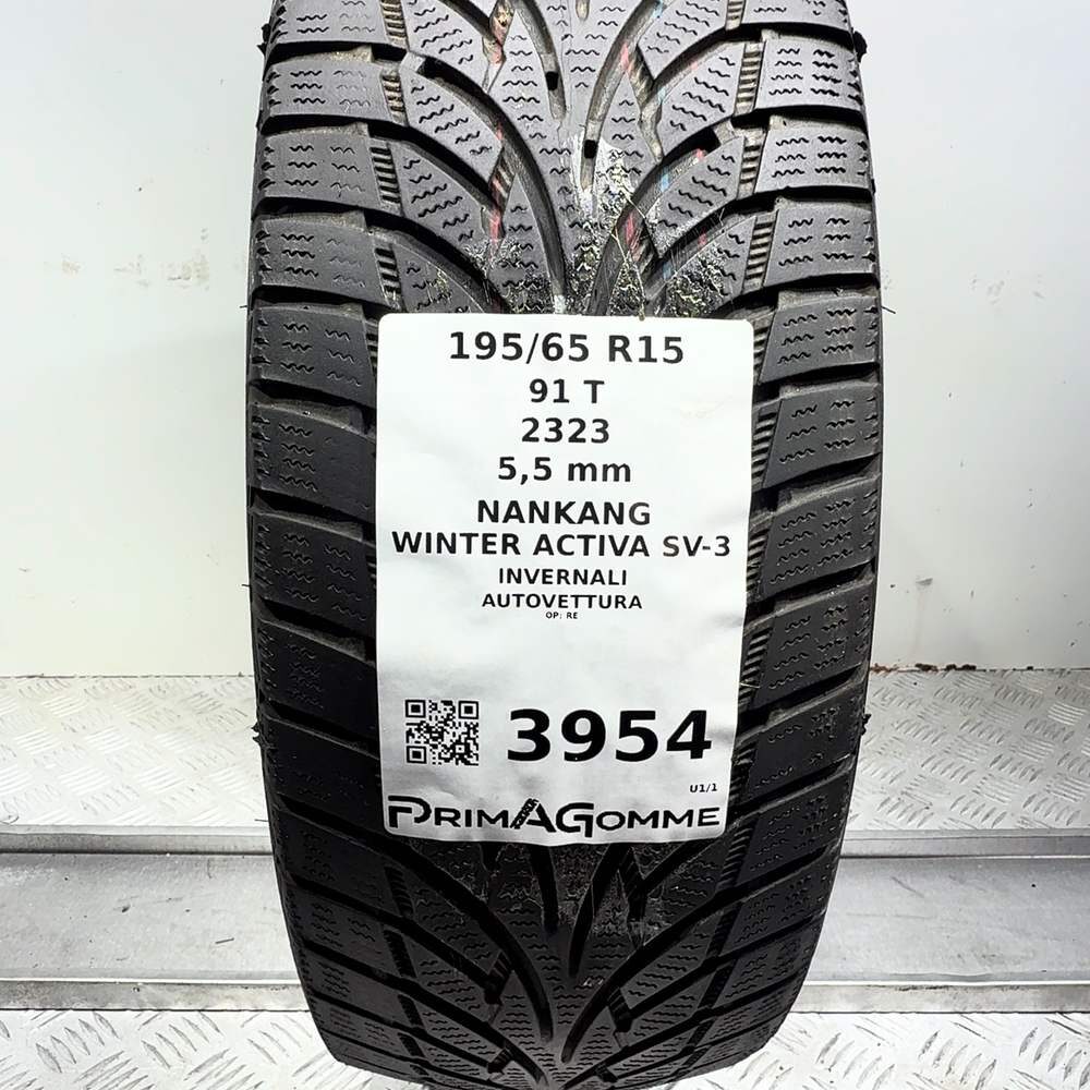 Gomma Usata 195 65 R15 91T Nankang Winter Activa SV-3 79% Invernale - immagine 3