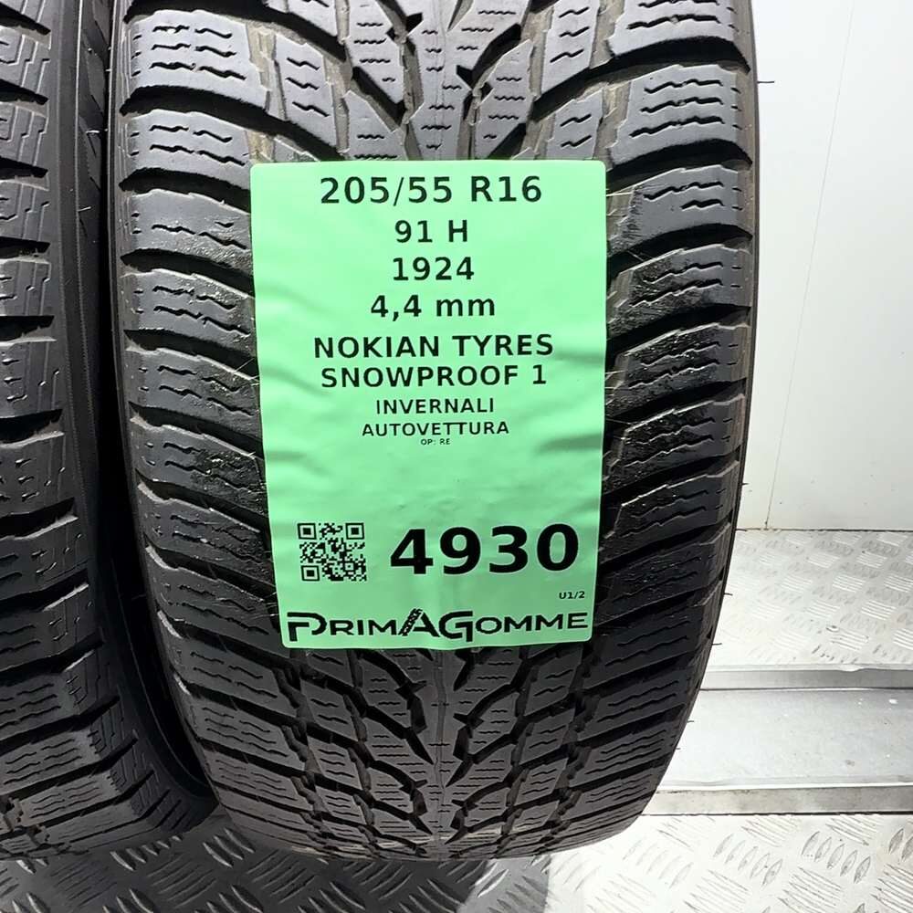 Gomme Usate 205 55 R16 91H Nokian Tyres Snowproof 1 Invernali - immagine 3