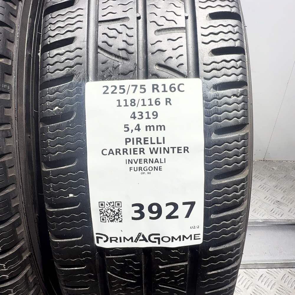 Gomme Usate 225 75 R16C 118/116R Pirelli Carrier Winter 77% Invernali - immagine 3