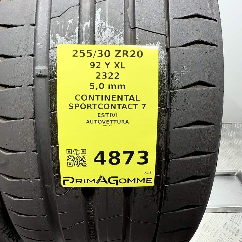 Gomme Usate 255 30 ZR20 92Y XL Continental Sportcontact 7 71% Estive - immagine 3