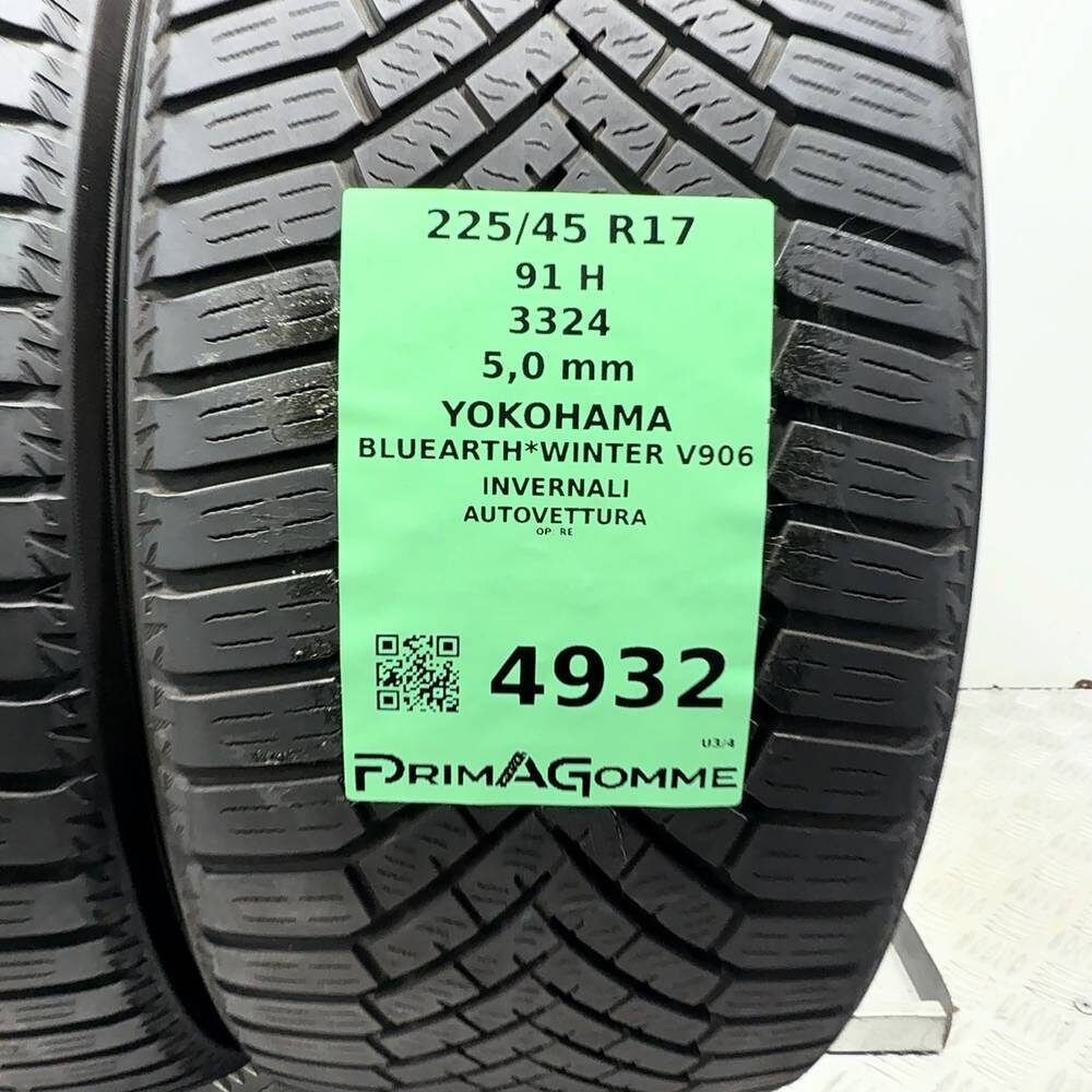 Gomme Usate 225 45 R17 91H Yokohama Bluearth*Winter V906 71% Invernali - immagine 3