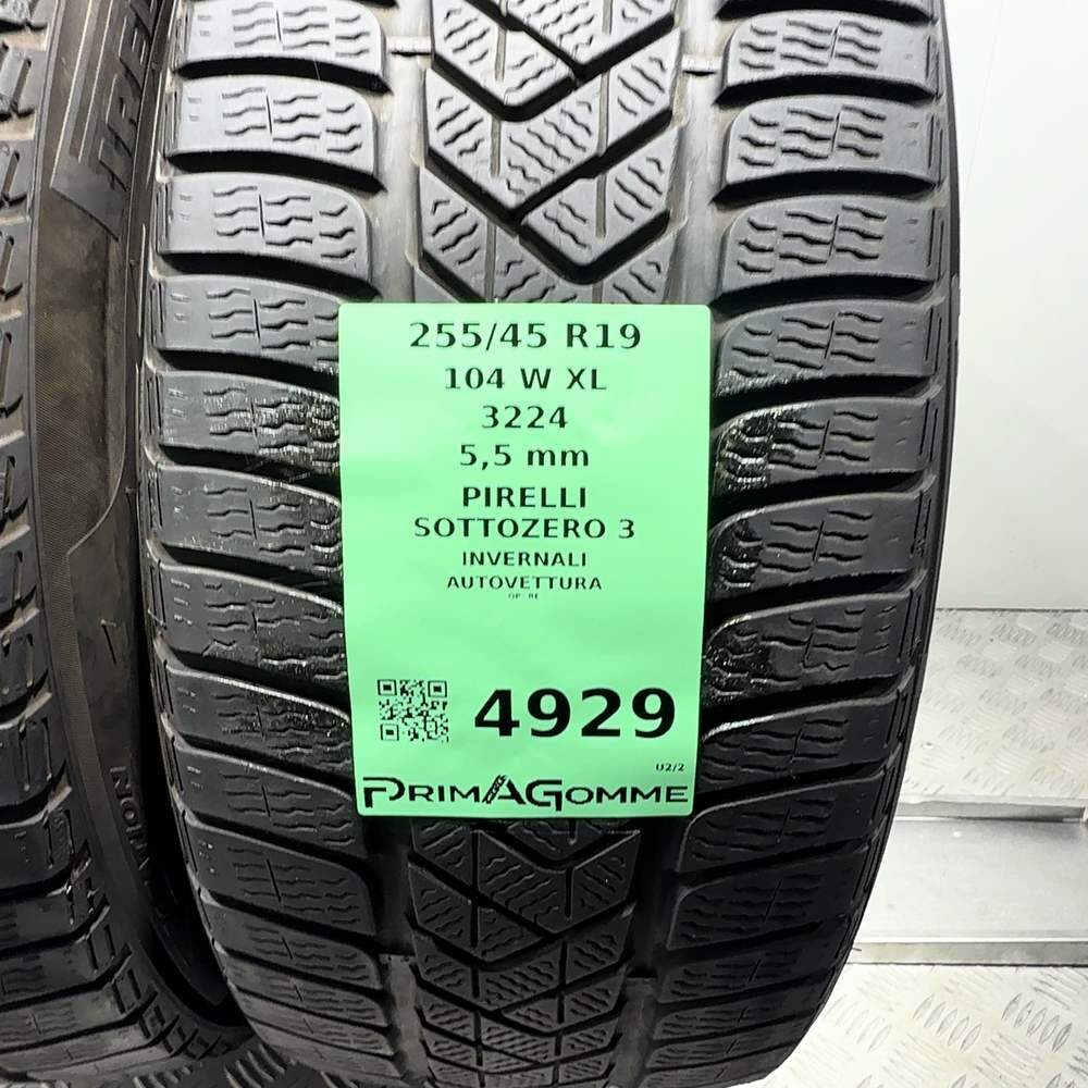 Gomme Usate 255 45 R19 104W XL Pirelli Sottozero 3 79% Invernali - immagine 3