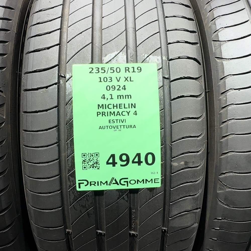 Gomme Usate 235 50 R19 103V XL Michelin Primacy 4 Estive - immagine 3