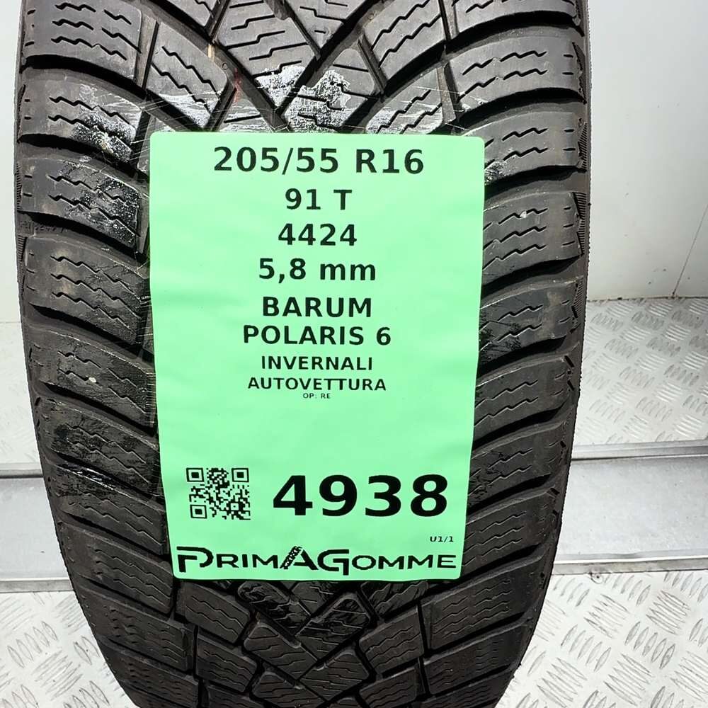Gomma Usata 205 55 R16 91T Barum Polaris 6 83% Invernale - immagine 3