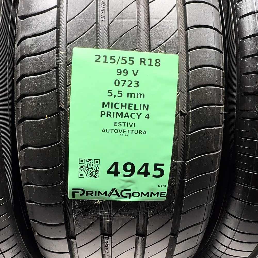 Gomme Usate 215 55 R18 99V Michelin Primacy 4 79% Estive - immagine 3