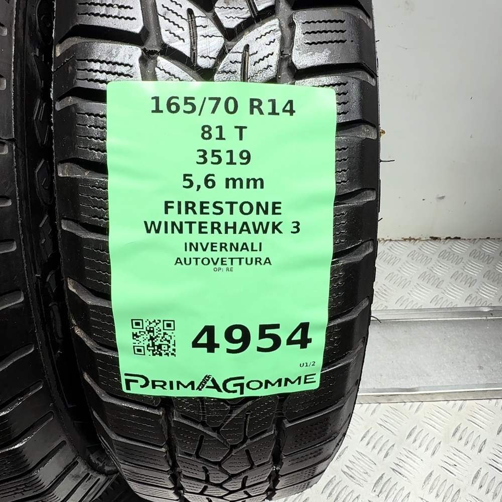 Gomme Usate 165 70 R14 81T Firestone Winterhawk 3 80% Invernali - immagine 3