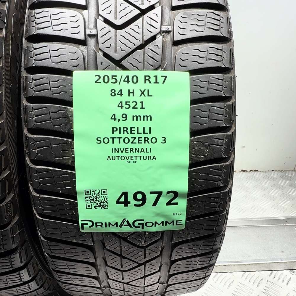 Gomme Usate 205 40 R17 84H XL Pirelli Sottozero 3 Invernali - immagine 3